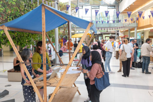 Photo by Theo Moye 07/09/23 The British Science Association holds the British Science Festival in the Forum at the University of Exeter.